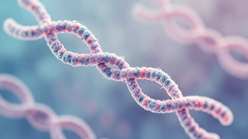 Genes entrelazados con brillo etéreo