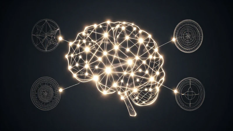 Mapa mental brillante, dramático e interconectado
