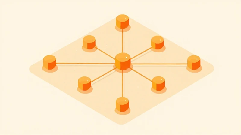 Guía para entender las drogas en un mapa conceptual 6 Diagrama isométrica de nudos interconectados cálidamente iluminada