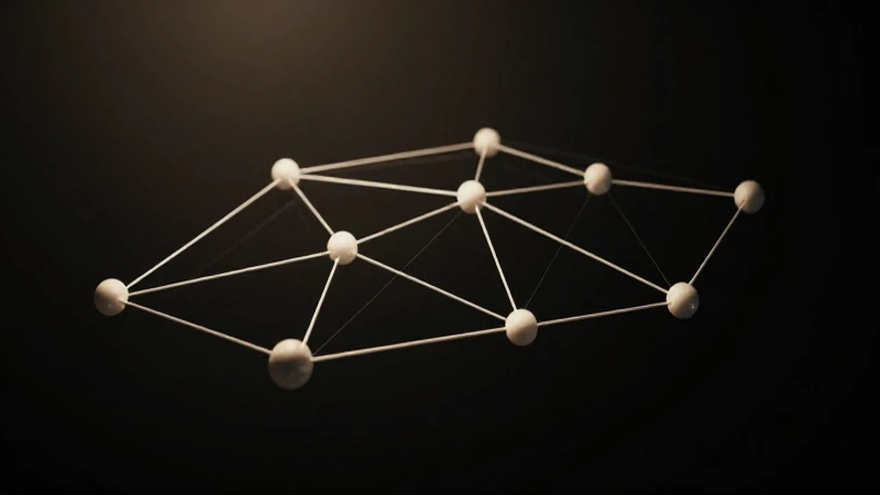 Guía para entender las drogas en un mapa conceptual 4 Diagrama abstracto de nodos iluminados cinematográficamente
