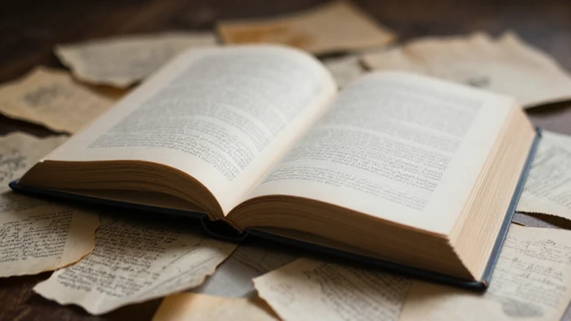 Libro abierto bajo luz cálida y tenue