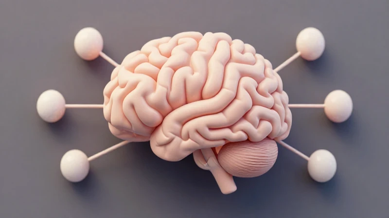 Diagrama cerebral isométrico con iluminación suave