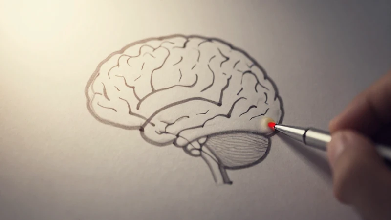 Diagrama cerebral conectado con luz cálida