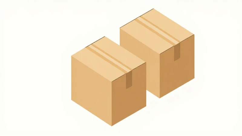 Diagrama isométrico con cajas bajo luz suave