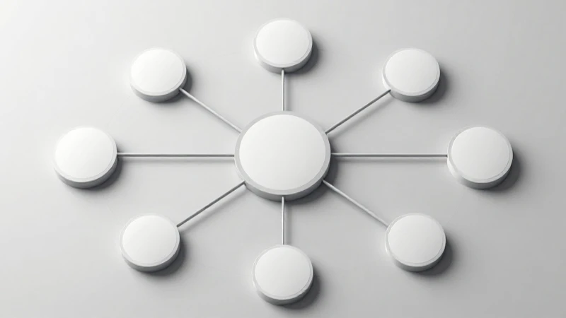 Diagrama conceptual con nodos interconectados