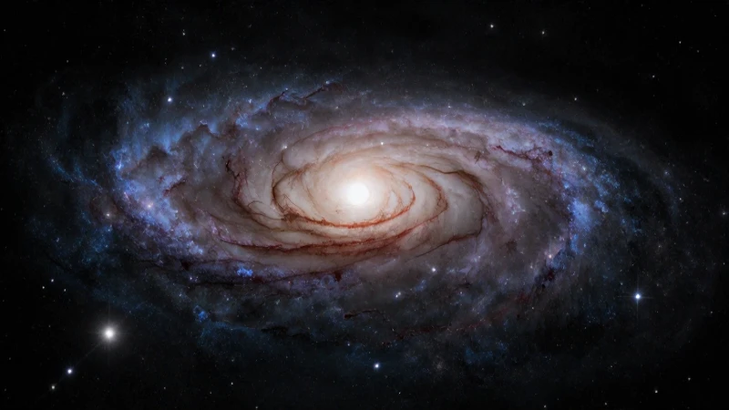 Galaxia espiral luminosa con profundidad cinematográfica