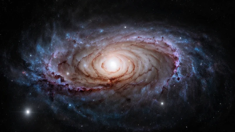 Galaxia espiral con neblunas, impresionante fotografía astral