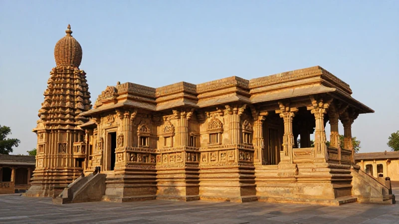 Mapa conceptual sobre la antigua India y su cultura 3 Arquitectura india antigua iluminada al atardecer