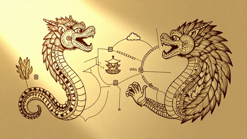 Cuáles son las características clave del mapa azteca 3 Mapa azteca con serpiente emplumada dorada