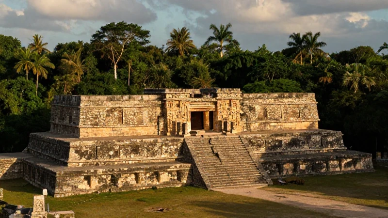 Mapa conceptual sobre zapotecas: cultura, ubicación y dioses 7 Ruinas zapotecas antiguas bajo luz dorada