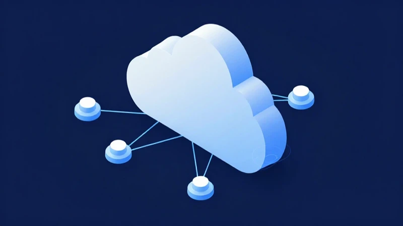 Diagrama de nube con iluminación suave e isométrico