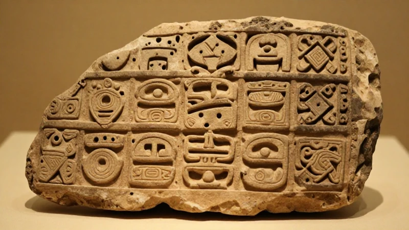 Arte maya antiguo bajo luz detallada