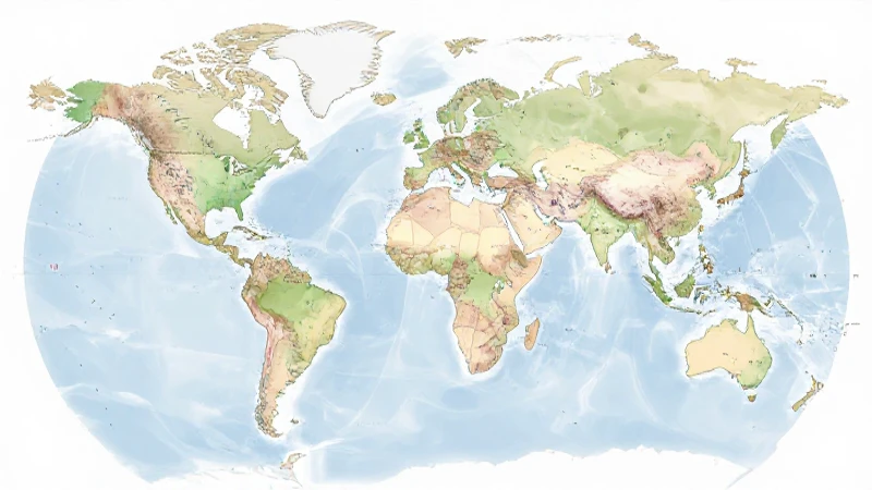 Mapas de continentes y océanos: conceptos y representaciones 3 Mapa mundial ilustra continentes y océanos