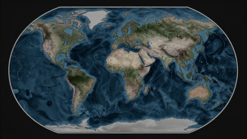Mapas de continentes y océanos: conceptos y representaciones 8 Mapa mundial con corrientes oceánicas aéreas