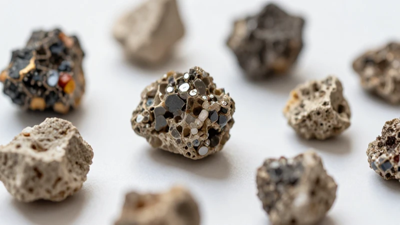 Cómo clasificar minerales usando mapas conceptuales 3 Muestras minerales bajo luz suave