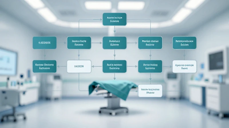 Diagrama hospitalario moderno con iluminación suave