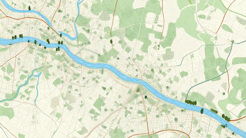 Cuál es la importancia y características de un mapa de ríos 4 Mapa fluvial iluminado desde arriba