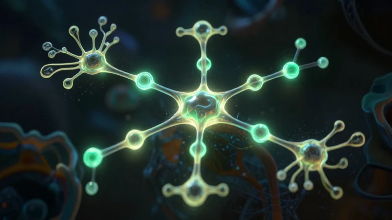 Cómo entender la estructura del Mapa de Rutas Metabólicas 7 Mapa metabólico luminoso, estilizado y orgánico