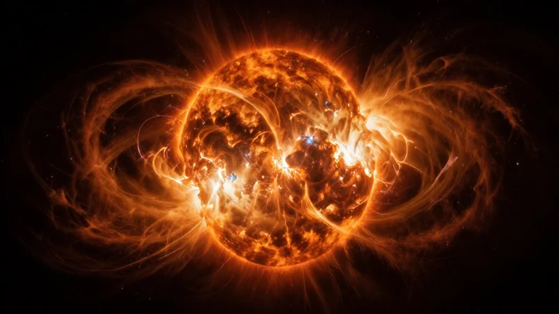Erupciones solares vibrantes, composiciones dinámicas impactantes