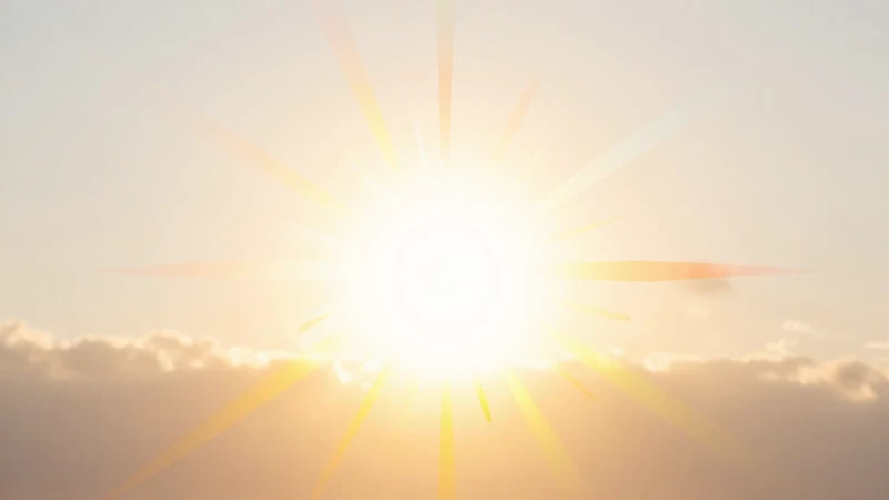 Ráfaga solar brillante con suaves colores