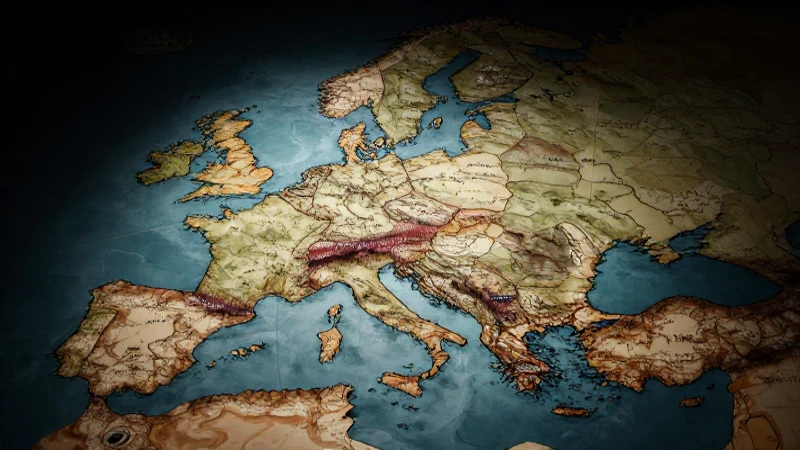 Napoleón dominando Europa con dramatismo cinematográfico