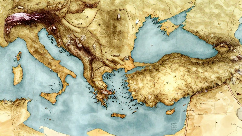 Mapa conceptual sobre el Imperio Otomano 4 Mapa otomano ilustrado con detalle