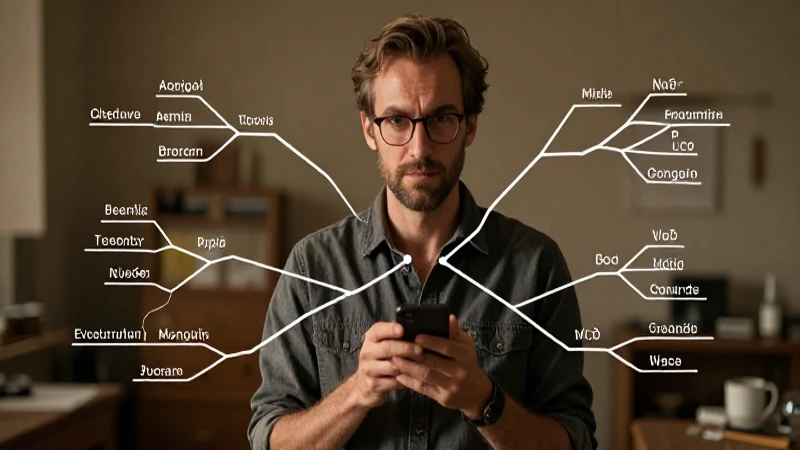 Antropólogo ilustrado con diagrama, luz cálida