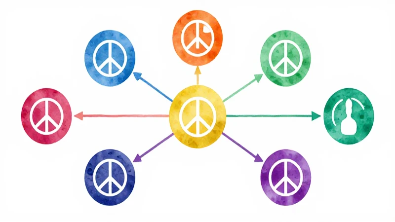 Cómo crear un mapa conceptual sobre la cultura de paz 5 Mapa mental colorido sobre la paz
