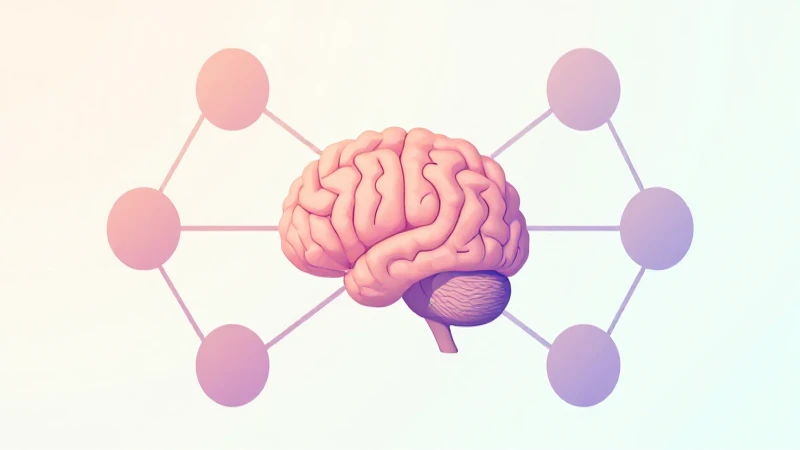 Diagrama cerebral en tonos pastel e isométrico