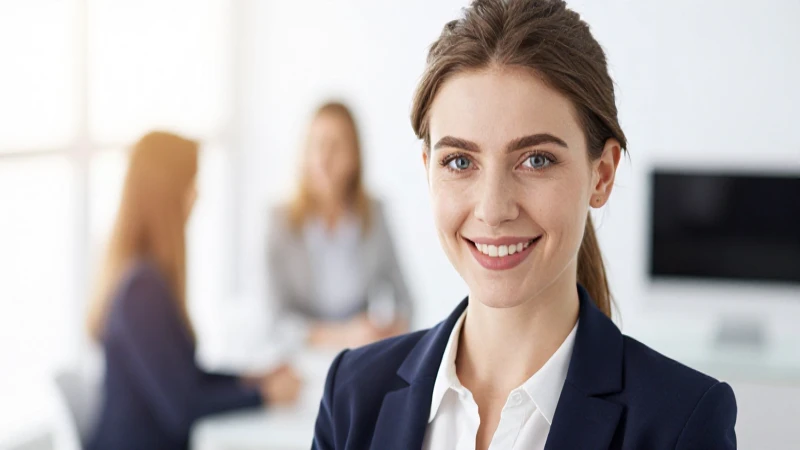 Mapa conceptual de ética: ¡Guía visual paso a paso! 5 Profesional sonriente en entorno laboral luminoso