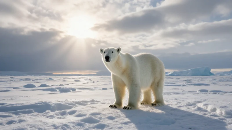 Mapa conceptual de ecosistema y sus componentes 6 Oso polar bajo luz dramática ártica