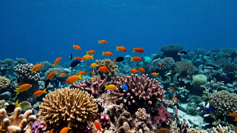 Cómo funciona la cadena alimentaria y cuáles son sus niveles 4 Arrecife vibrante con peces coloridos bajo el agua