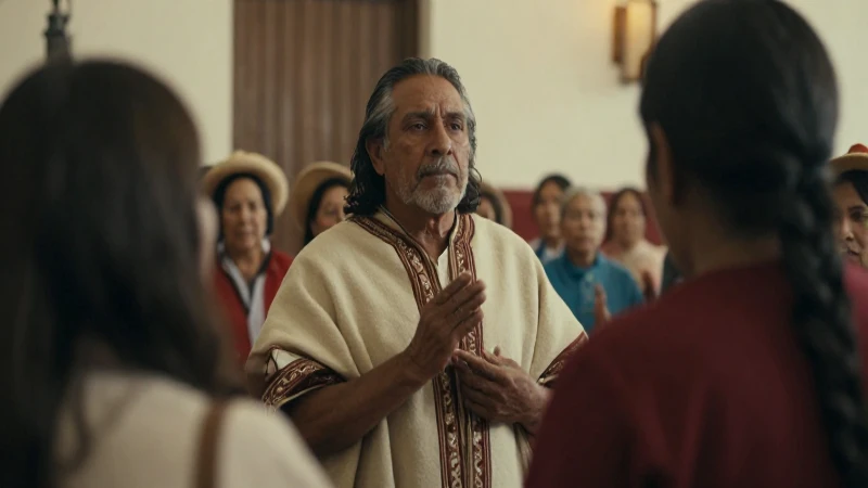 Cómo hacer un mapa mental sobre la conquista espiritual 9 Ritual indígena con luz cálida y suave