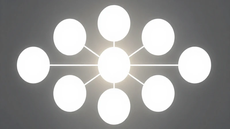 Diagrama circular con luz suave y etérea