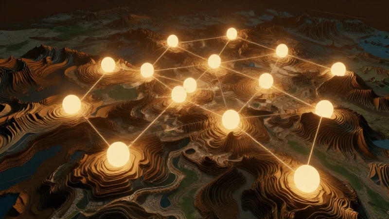 Cuál es la relevancia del Mapa Mental de la Geosfera en Geografía 6 Representación gráfica del terreno con iluminación dramática