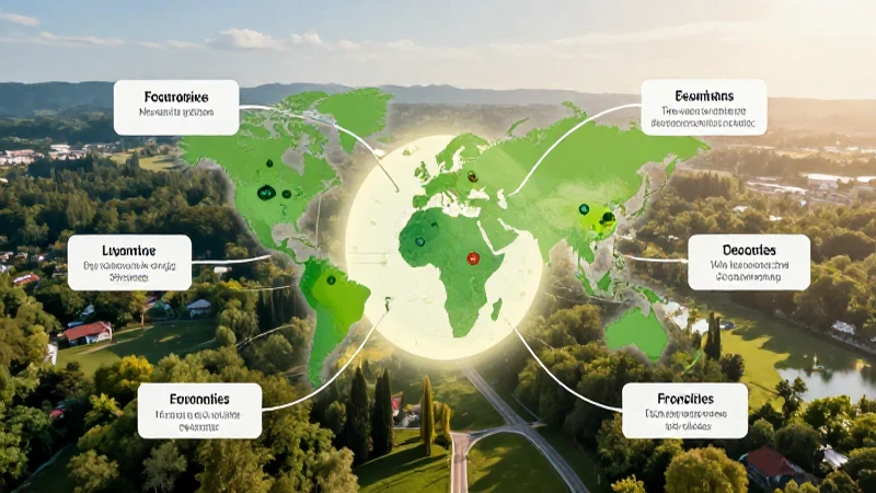 Mapa conceptual sobre la huella ecológica 10 Visualización aérea de impacto ambiental mapeado