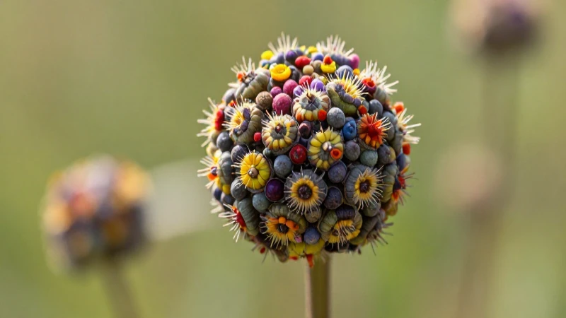 Ilustración botánica detallada de una flor vibrante