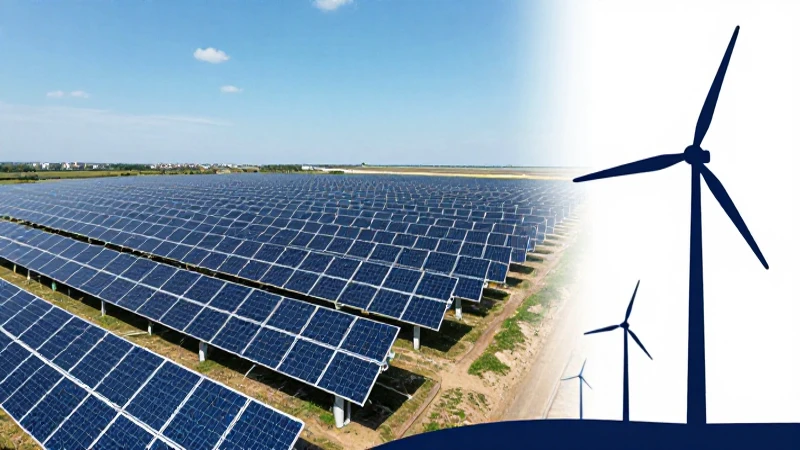 Energías renovables bajo luz diurna, vista aérea