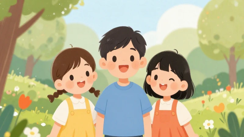 Mapa Conceptual: Estaciones del Año para Niños y Aprendizaje 6 Niños sonriendo con ilustraciones alegres y lumínicas