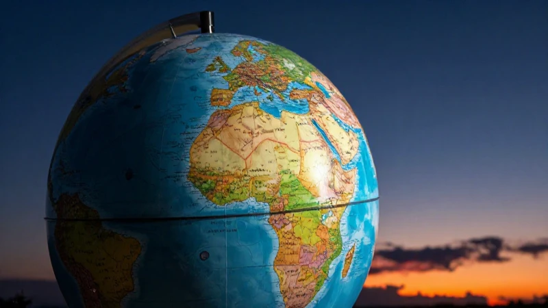 La Tierra gira con luz crepuscular