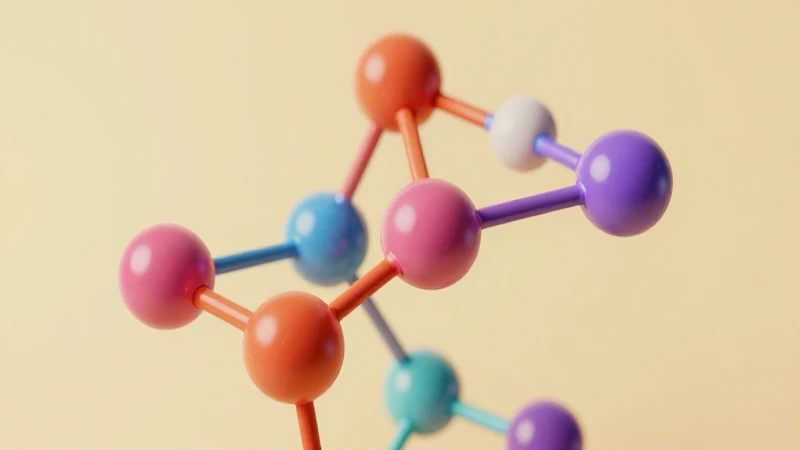 Mapa mental de química inorgánica con estructuras y conceptos clave 4 Ilustración vibrante muestra enlaces químicos cristalinos
