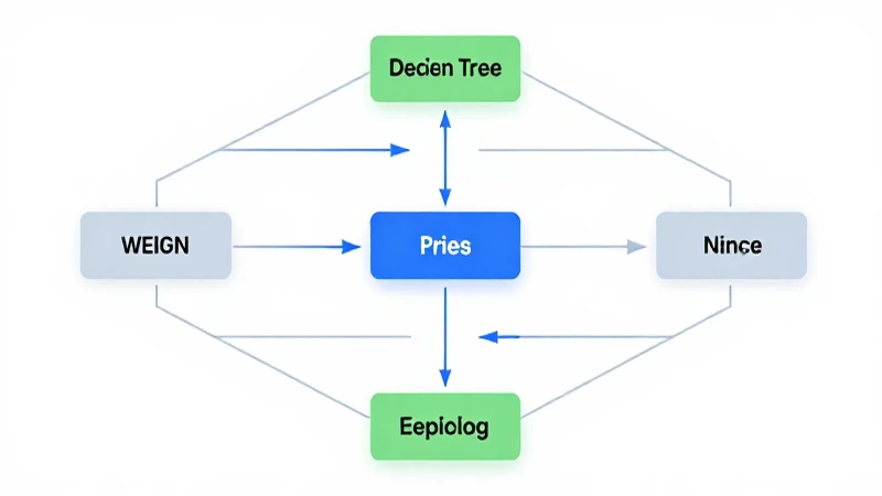 Diagrama claro de flujo con diseño limpio