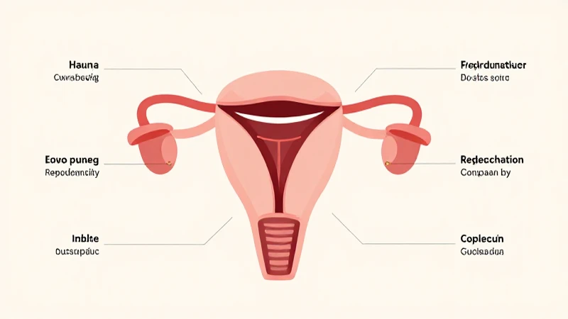 Mapa mental del aparato reproductor femenino 5 Diagrama vectorial del sistema reproductor femenino