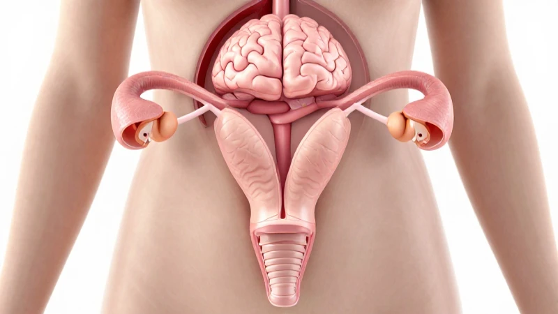 Mapa mental del aparato reproductor femenino 7 Diagrama femenino, cerebro estilizado, luz suave