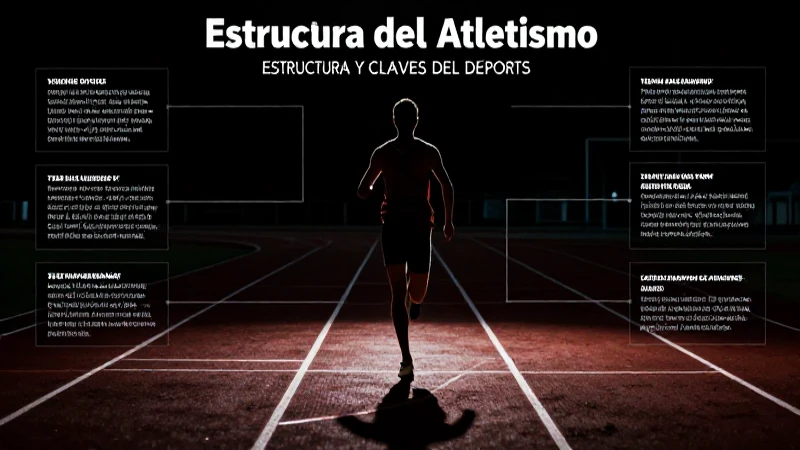 Atleta en pista bajo luz dramática