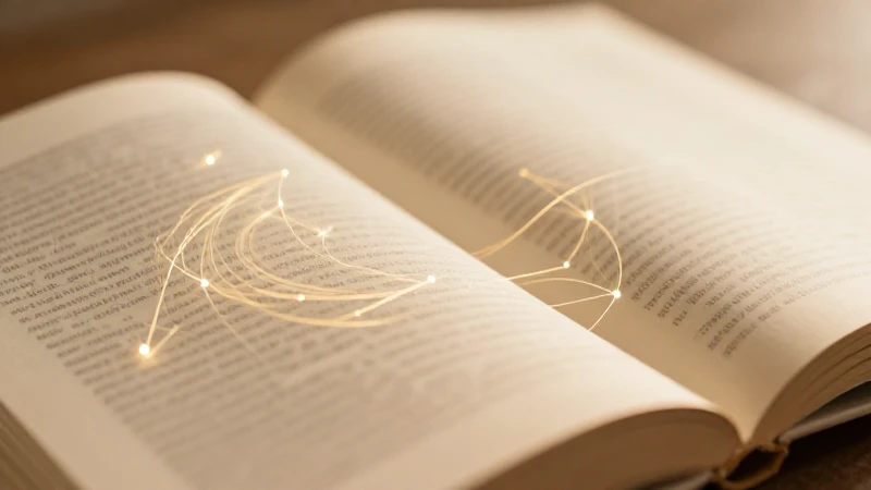 Libro abierto bañado por luz dorada intensa