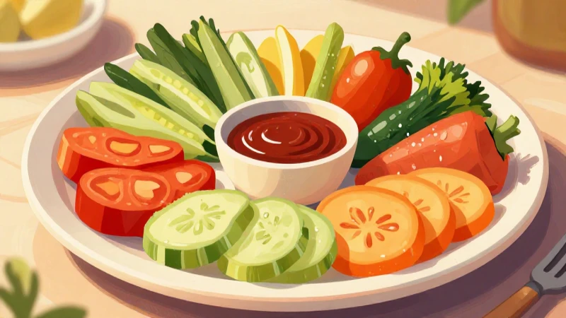Cuál es el mapa mental que representa el plato del buen comer 9 Plato colorido con vegetales ilustrados vibrantes