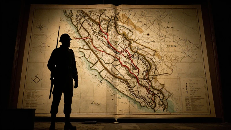 Mapa antiguo con soldado a la luz cálida