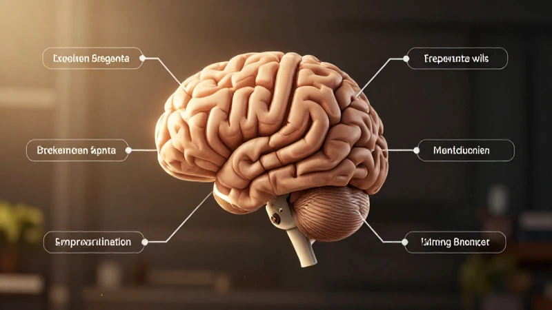 Conexión cerebral iluminada con profundidad cinematográfica