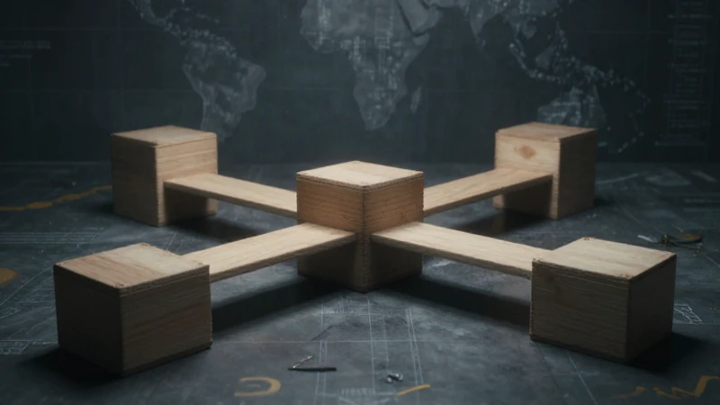 Cajas conectadas, mapa global, luz dramática